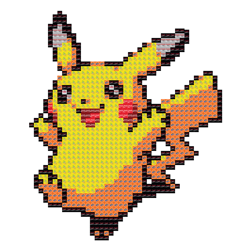 Pixel Art Pikachu Yanqitian Huang